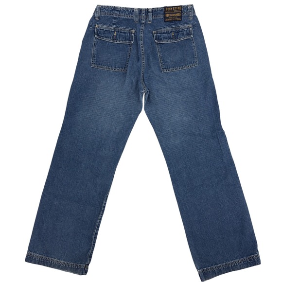 VTG Lucky Brand Gene Montesano Made in USA 90s Women 12/31 Carpenter Dungarees - Picture 3 of 12